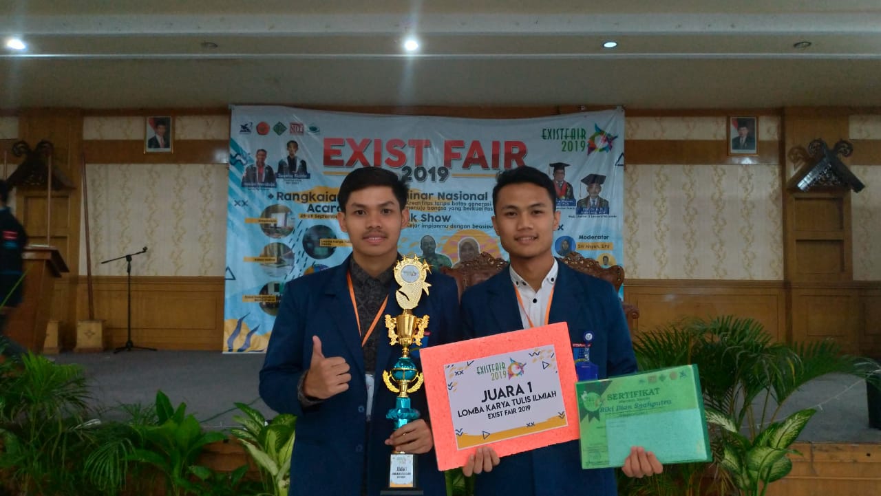 Raih Juara 1 di LKTIN Exist Fair 2019