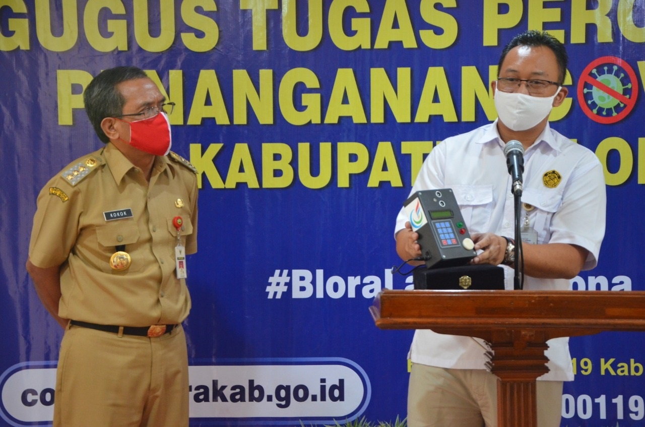 Alat Deteksi Suhu Tubuh Otomatis untuk GTPP Covid-19 Kab. Blora