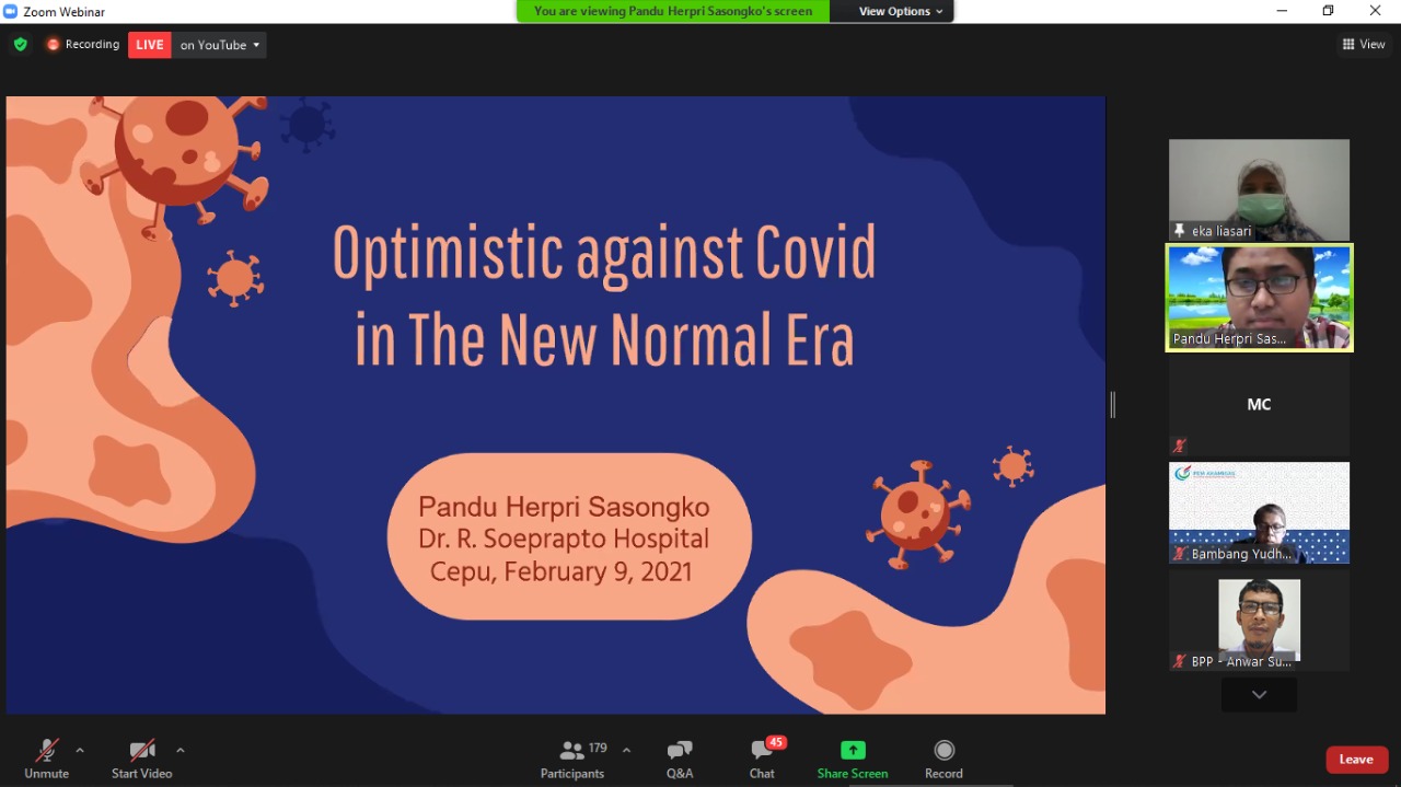 Webinar: Optimisme dalam Melawan Covid 19 di Era New Normal