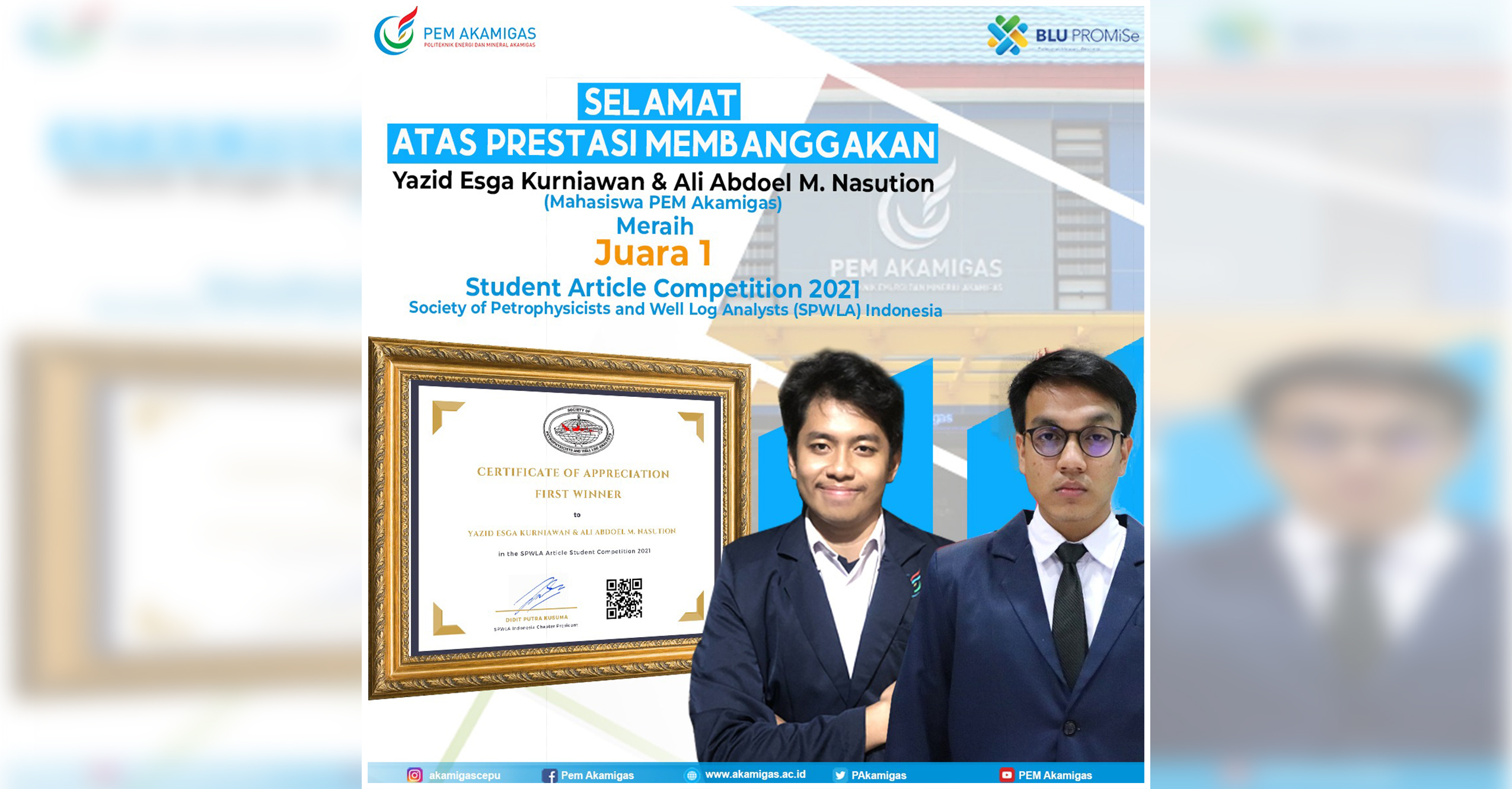 Artikel Pertama yang Sukses Juara Pertama di Student Article Competition