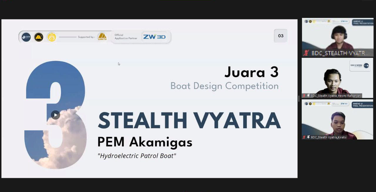 Mahasiswa PEM Akamigas Juara 3 Boat Design Competition