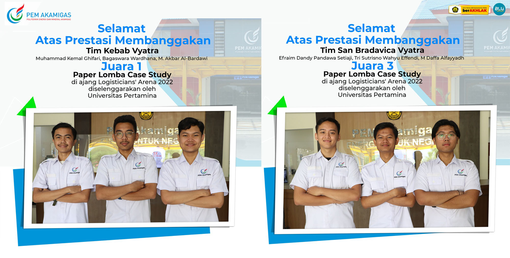 2 Tim Logistik Migas Raih 2 Juara di Logistician’s Arena 2022